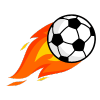 Blazing soccer ball in motion symbolizing high-energy Gaming Entertainment and thrilling Predictions